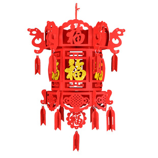 灯笼新款2026过年小红灯笼挂件元旦室内布置阳台春节福字商场装饰
