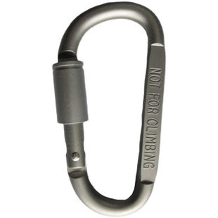 户外登山扣野营快挂铝合金带锁挂钩EDC背包D型扣多耐福失手绳