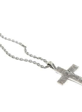 古银币十字架项链情侣版