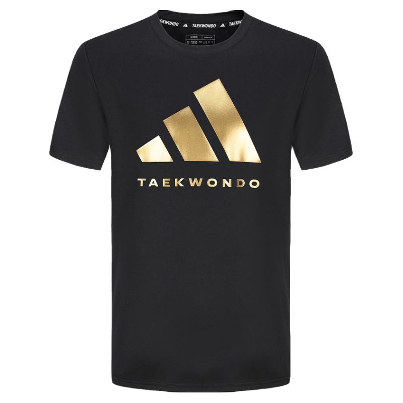 Adidas阿迪达斯短袖棉款男夏季新款黑色半袖运动休闲穿搭T恤正品