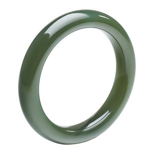 五花八门天然和田玉手镯玉镯子湖水绿青玉晴水玉镯女款真品青海料