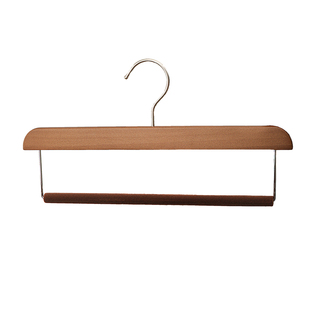 无痕防滑裤架实木裤夹挂裤子专用家用衣柜木质木头衣架裤挂裤夹子