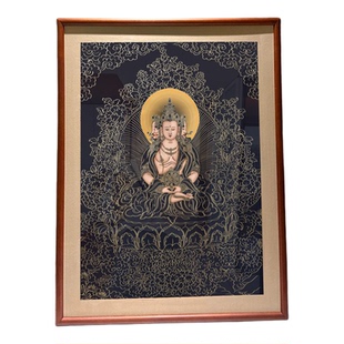 彩色八大守护画像（大日如来菩萨）DIY手绘唐卡描金画稿传统国学