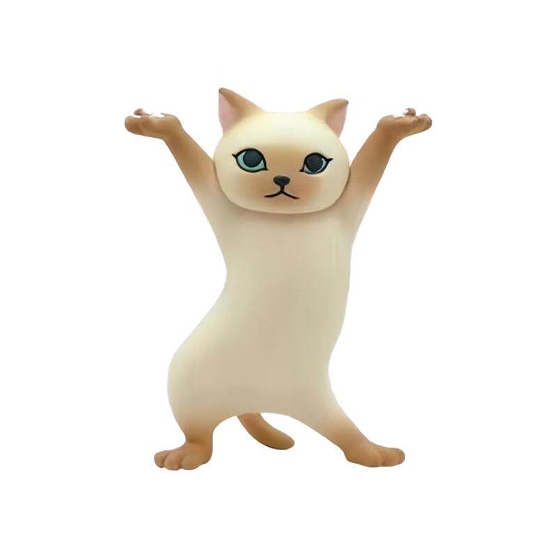 瓜皮熊大网红妖娆猫咪笔架文具喵摆件托举猫小猫举笔猫0元购试用