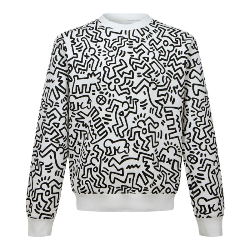【KEITH HARING联名】波司登秋冬新品情侣款套头圆领运动卫衣男女