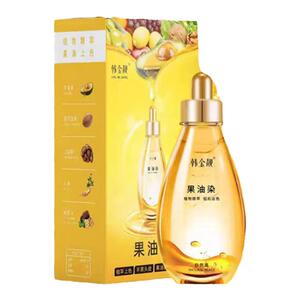 韩金靓果油泡泡染发植物纯天然