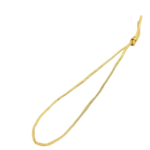 1mm蜡绳30cm现货金线吊牌绳麻绳线高档吊牌棉绳手工打结标签挂绳