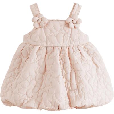 马克珍妮女童立体花朵绗棉花苞裙 宝宝红色吊带裙秋冬新款551595