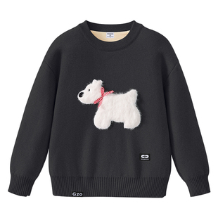 it GROUNDZERO儿童毛衣女款2026新款上衣女童针织衫毛衫童装衣服