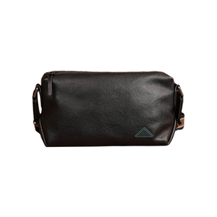 鹿师傅牛皮真皮男士斜挎包2025新款高级通勤男包单肩包包男款挎包