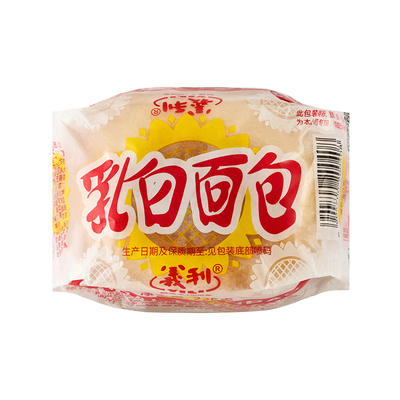 义利乳白面包225g早餐传统劲道北京老字号手工包装饱腹分量大