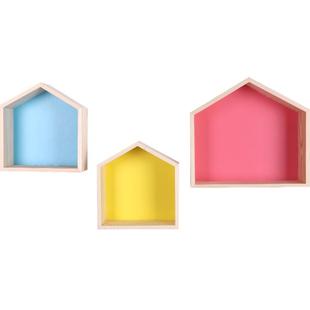 明航 磁性房子置物收纳盒免钉免胶磁吸黑板白板墙贴装饰磁力办公家用墙面吸纳磁铁盒