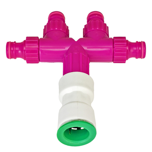 德漪大流量1寸6分4分软硬管接头四通分水器水管快接头延长接对接