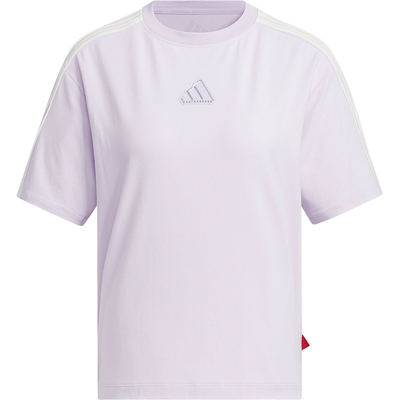 Adidas/阿迪达斯官方正品夏季新款女士透气宽松休闲短袖JZ4159