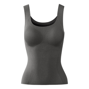 有棵树保暖背心女士带胸垫防湿冷免穿文胸无痕肌底衣女秋衣打底衣