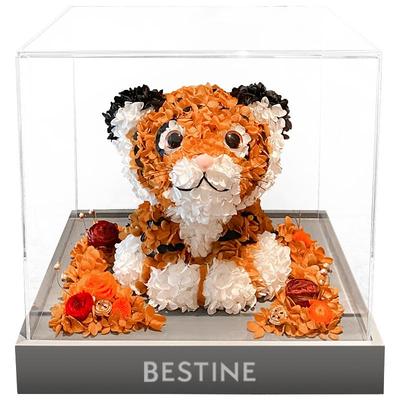 柏治廷永生花绣球花生日礼物摆件