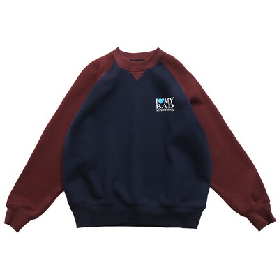 430g刷毛暮冬绒插肩袖套头卫衣