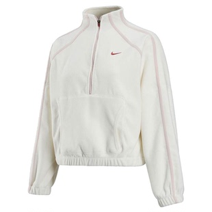 NIKE耐克女子卫衣摇粒绒外套26春款保暖休闲上衣运动套头衫IQ3836