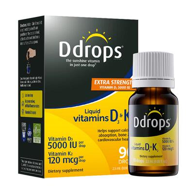 Ddrops滴卓思维生素vd3k25000iu