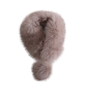 高版实用!「双面皮草」本色大狐狸毛围脖磁吸毛领围巾保暖冬季女