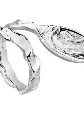 摩邦珠宝梦不落童话镇·下午茶系列-勺子戒指 时尚新款节日礼物