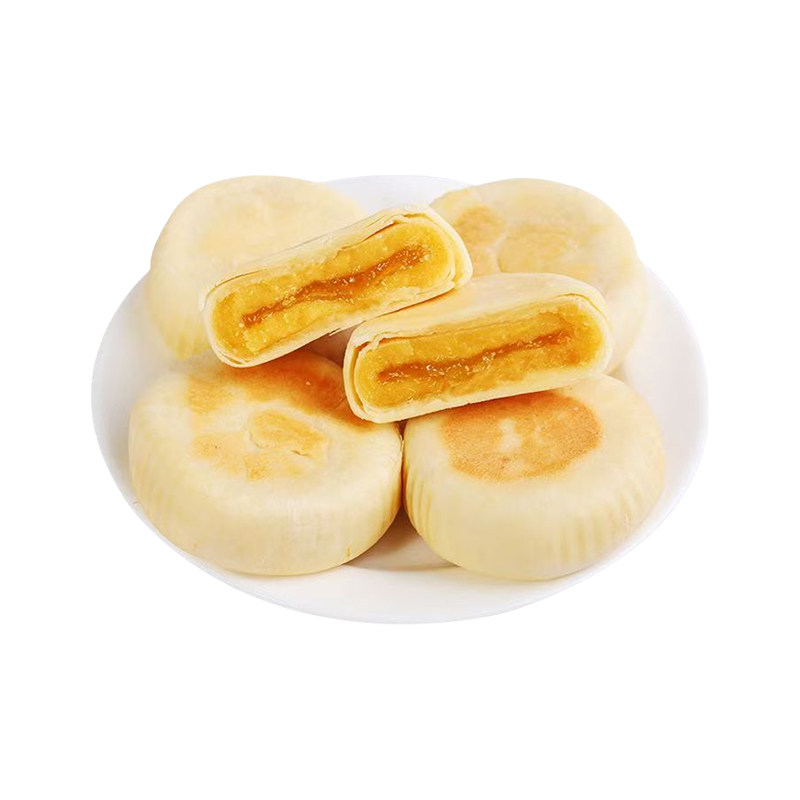 一口爆浆榴莲流心饼正品零食