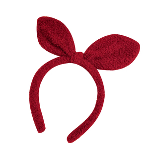 新年安可拉红色头饰女2026新款秋冬蝴蝶结发夹后脑勺发箍发卡发饰