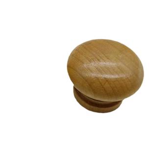 家具五金实木拉手木制柜门把手/抽屉圆形单孔蘑菇圆拉手配件10只