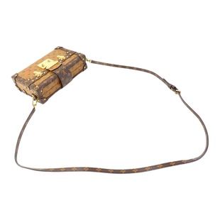 日本中古二奢LV路易威登女包B级9新Petite Malle硬盒子包斜挎包