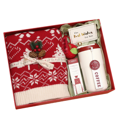 圣诞节礼物围巾礼盒生日礼物送女生朋友闺蜜实用的本命年2025新年