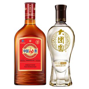 中国劲酒35度520ml单瓶+42度大团圆500ml单瓶劲酒组合装