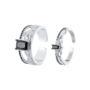 恋与深空秦彻生日周边100级羁绊戒指女情侣可调节对戒指环学生党