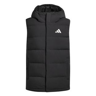 暖芯羽绒服 拒水防风保暖鸭绒连帽背心马甲休闲男adidas阿迪达斯