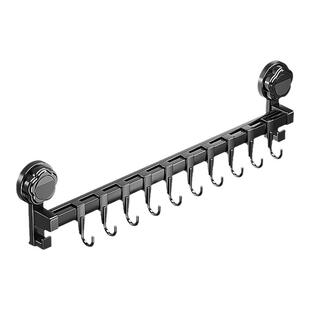 吸盘厨房挂钩置物架免打孔强承重挂杆一体架壁挂式排钩收纳置物架