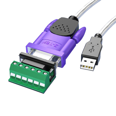 力特（Z-TEK）USB转RS485/422串口线 电脑串口调试工具485转usb通讯线232转换器