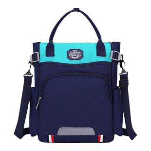 帆布包男孩手提拎书袋初中生补课包儿童上课轻便小学生补习斜挎包