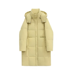 奶黄90白鸭绒羽绒服女加厚2025秋冬季新款港味复古蓬松保暖外套潮