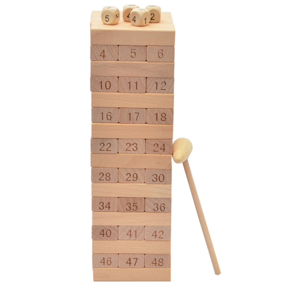 彩色高层木条益智桌面游戏叠叠乐