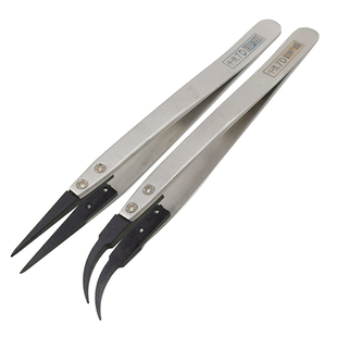 可换头防静电塑胶镊子ESD-7A/242/249/259防划伤夹IC硅晶片陶瓷头