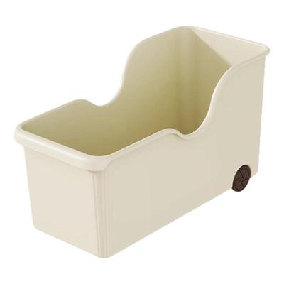 厨房锅具收纳盒整理盒带滑轮