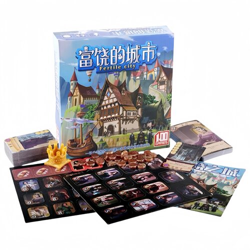 富饶之城桌游卡牌含暗黑城市扩展全套精品中文版成人休闲游戏纸牌