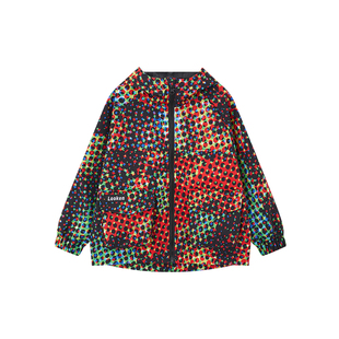 多多家男童满印外套儿童户外防泼水春秋季2025新款秋装中大童上衣