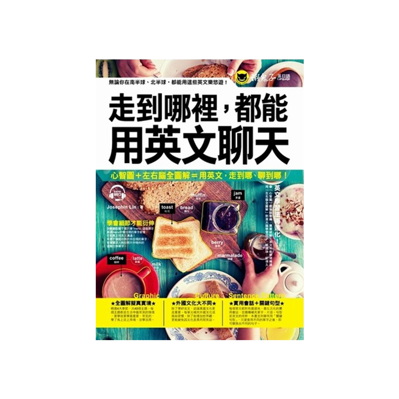 【中图进口原版】走到哪里都能用英文聊天(附mp3)港台原版懒鬼子英日语出版