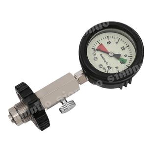 气瓶测压表30MPa高压表空气呼吸器配件高精度高压气瓶试压表配件