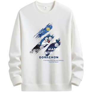 NASA卫衣男士2025新款加绒男生秋冬季青少年宽松学生潮长袖打底衫