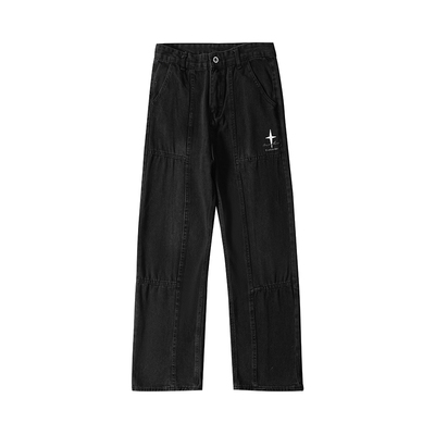 NASA官方进口美式潮牌牛仔长裤