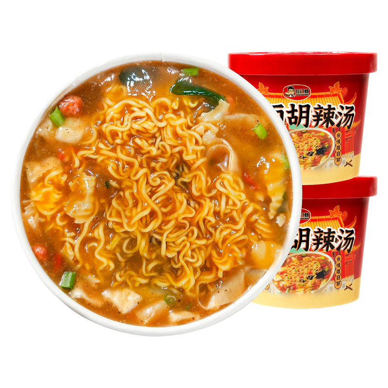 胡辣汤泡面桶装冲泡即食河南特产早餐速食粥汤免煮方便面整箱夜宵