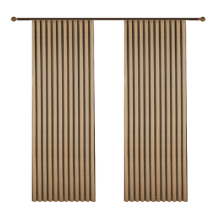 奶咖色人字纹雪尼尔窗帘遮光卧室高级感客厅高端2026新款加厚亲肤