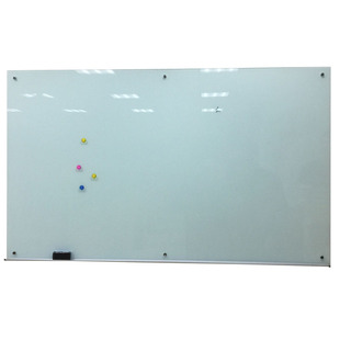 钢化磁性玻璃白板挂式家用儿童办公小黑板墙写字板可定做移动支架