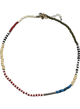 度假小众彩色玉石串珠项链